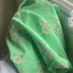 Vintage flocked fabric